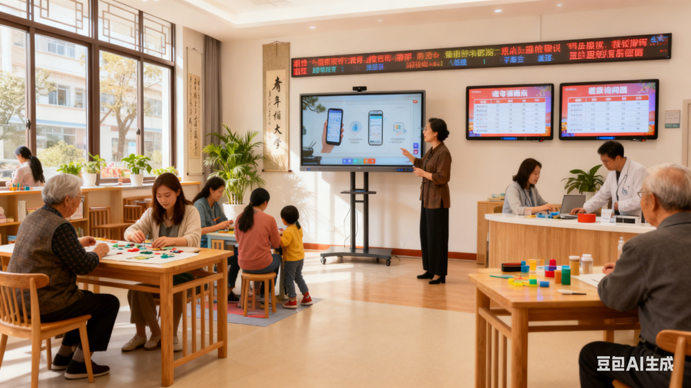 健康讲座 “零距离”！触拓科技教学会议一体机让社区居民懂养生、少生病(图2)