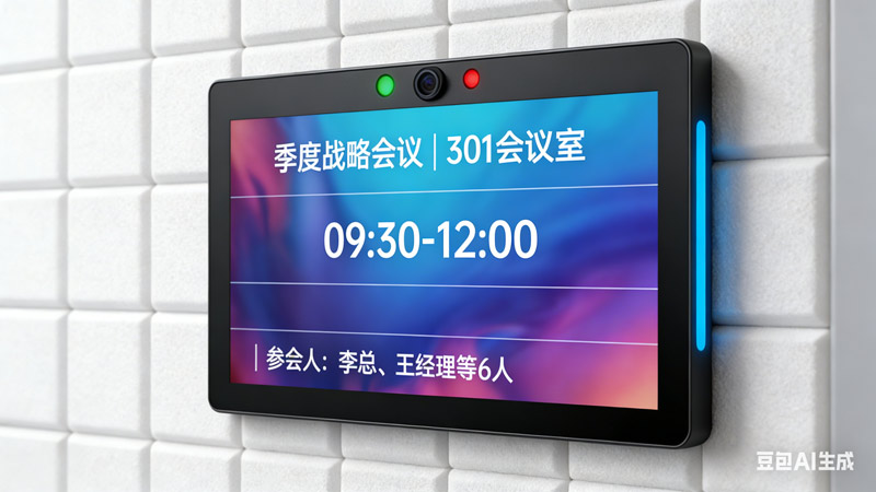 化繁为简：触拓智能会议门牌的一体化智慧