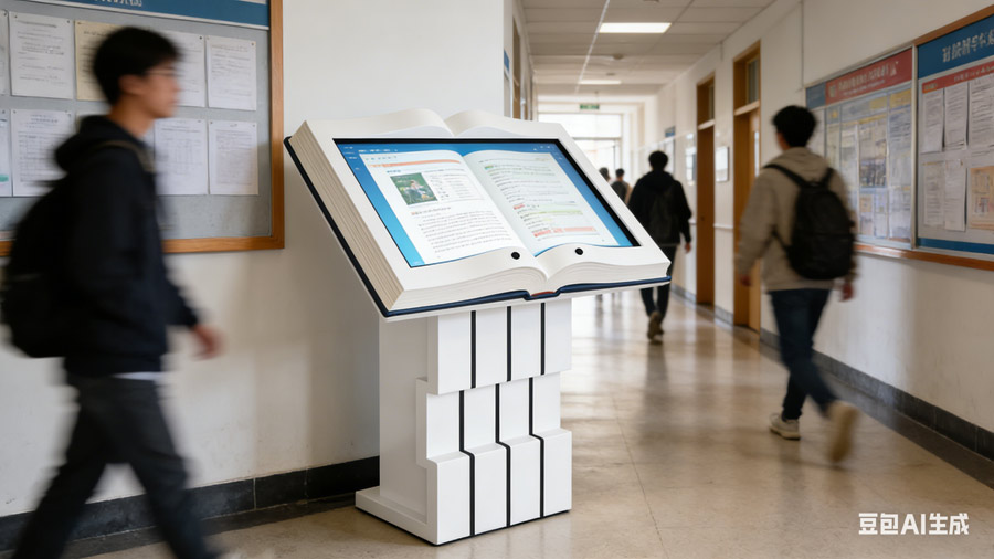 古韵新声・智启书香：触拓 55 寸隔空感应翻书机，让文化传播跨越时空