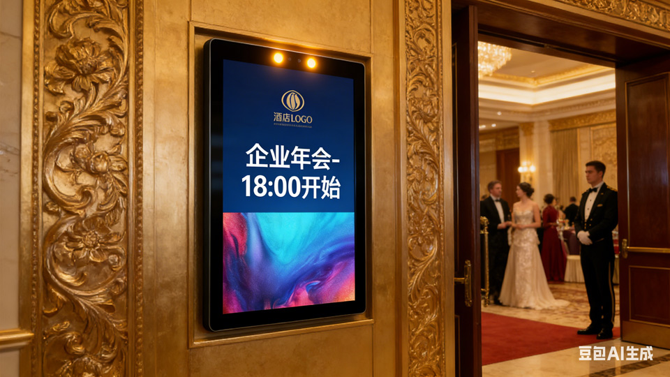 酒店包厢场景：触拓会议预约门牌升级消费体验，彰显包厢格调(图3)