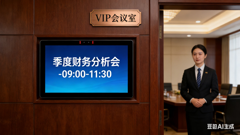 酒店包厢场景：触拓会议预约门牌升级消费体验，彰显包厢格调(图2)