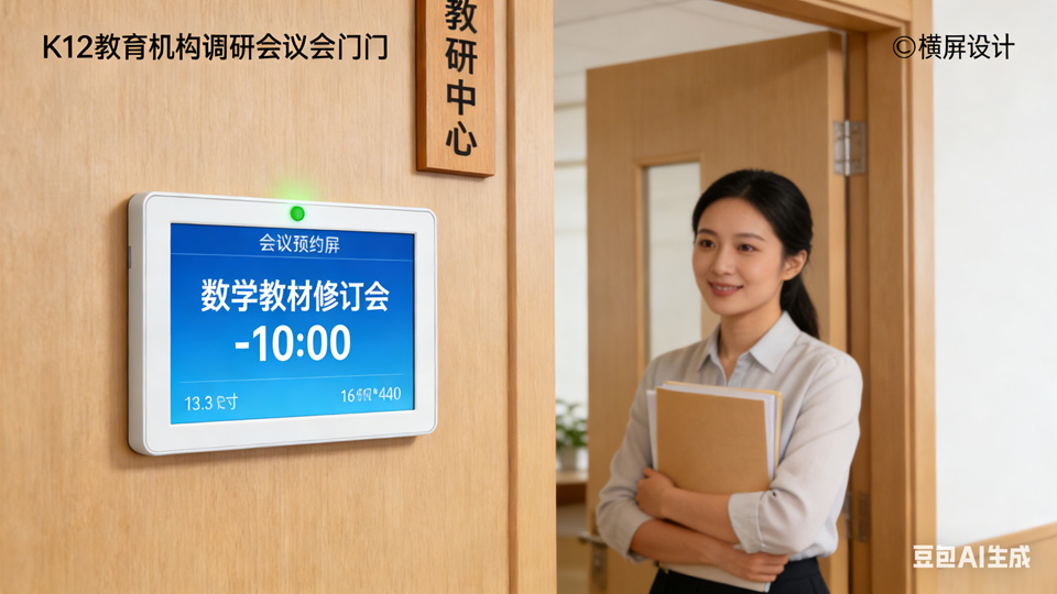 会议预约屏 / 会议门牌在大学校园的核心应用场景(图3)