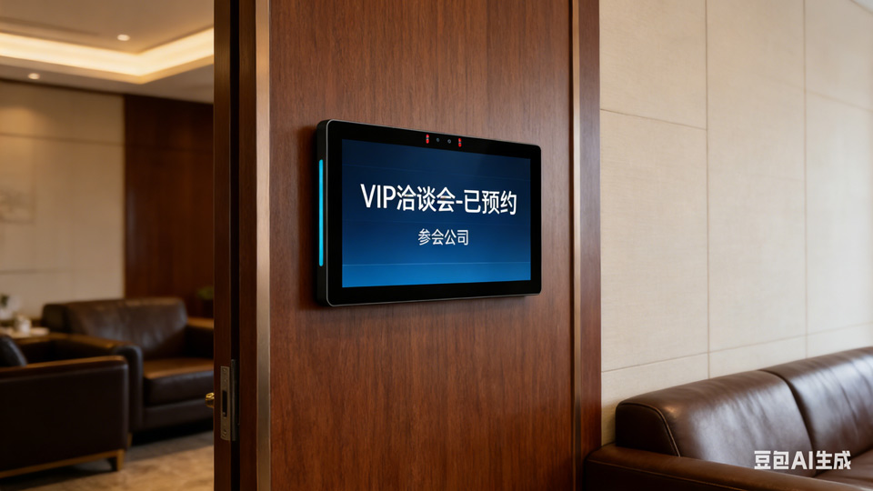 方寸之间见雅致：触拓会议电子门牌，赋能智慧办公诗意新篇