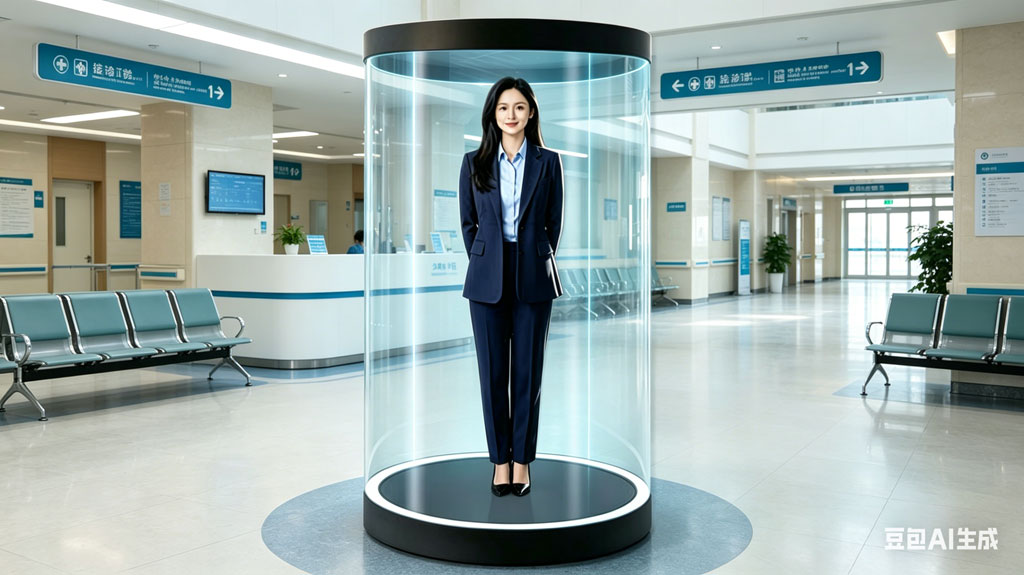 触拓科技（CHUTO）AI数字人全息舱 大健康领域应用想象力