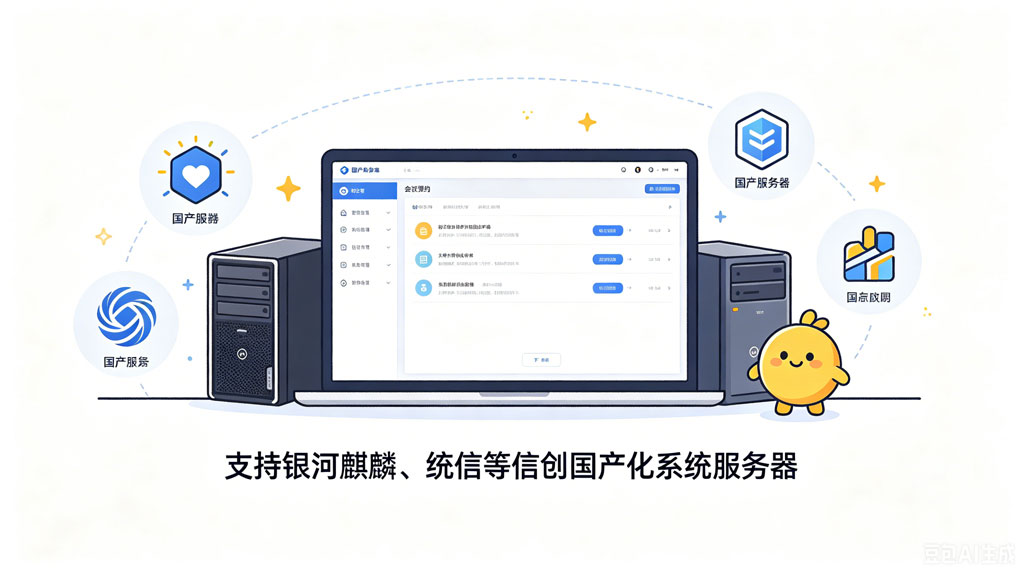 触拓科技 | 会议预约屏全面适配信创国产化服务器(图2)