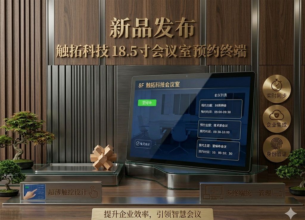 深度解析企业数字化升级：触拓18.5寸会议预约屏如何打破空间传统格调(图4)