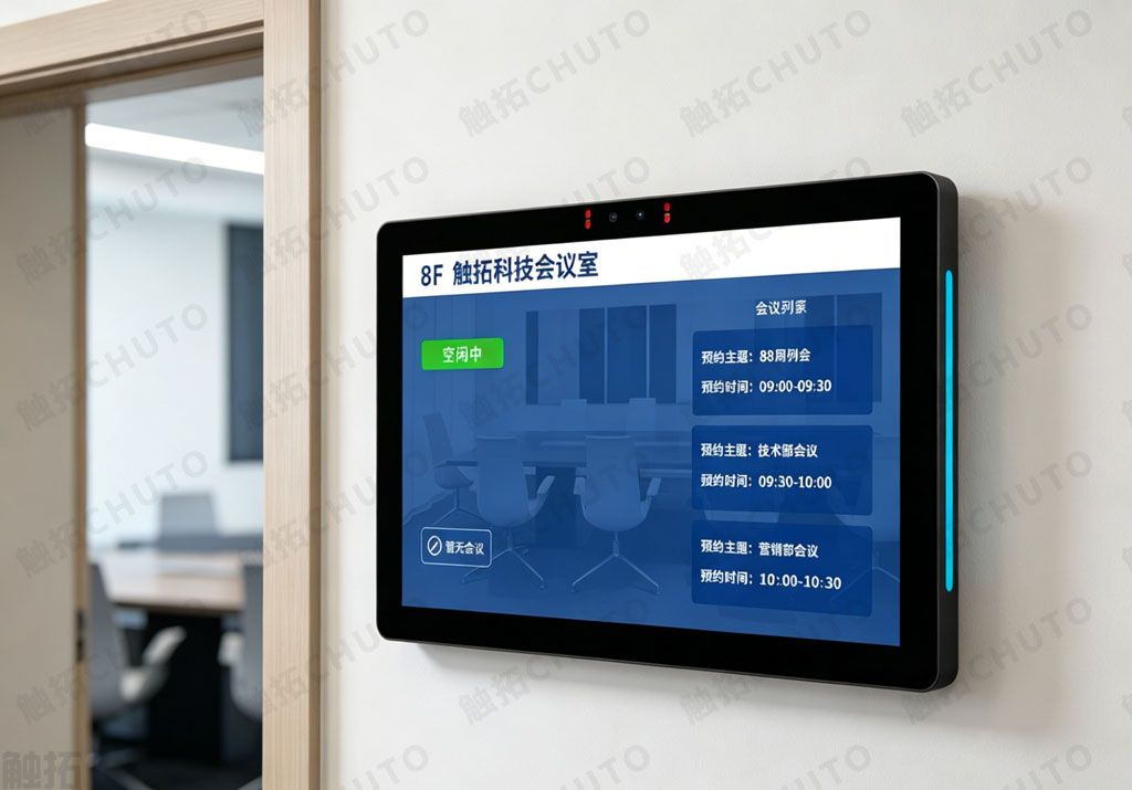 深度解析企业数字化升级：触拓18.5寸会议预约屏如何打破空间传统格调(图3)