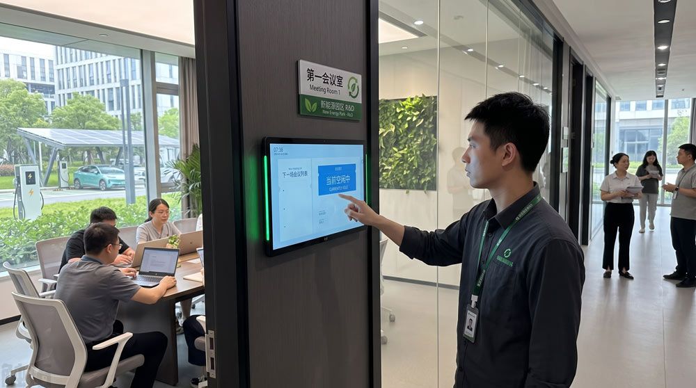 触拓会议预约屏：忙季的会计师事务所，会议室比底稿还难抢(图3)