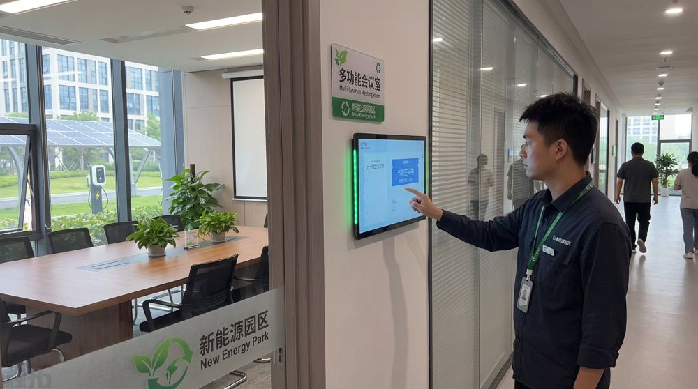 触拓科技|低空经济园区会议预约屏应用方案(图2)