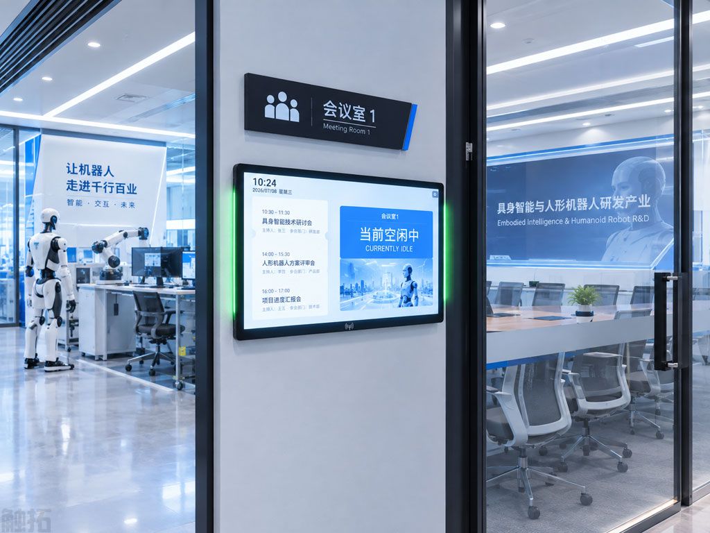 机器人园区敏捷研发：触拓会议预约屏如何打破多学科协作壁垒